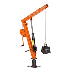 VEVOR Truck Crane 2000 lbs Manual Pickup Hitch with Hand Winch Hydraulic Jack