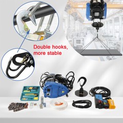 1100lbs/500kg Electric Hoist Winch Hoist Crane Lift + Remote Control 1800W 110V