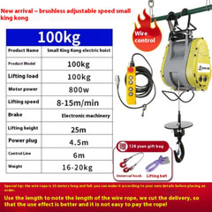 Brushless Inverter Small Diamond Electric Hoist 220v Crane Lift Adjustable Speed