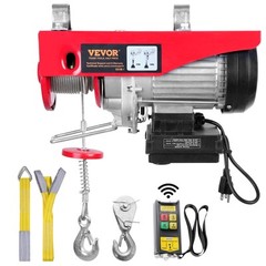 VEVOR Electric Hoist 440lbs Crane Winch with Wireless Remote Control 480W 110V