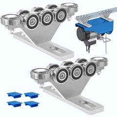 Electric Hoist Trolley – 6+2 Wheel Unistrut Rollers, Anti-Lock & Anti-Fall, Gara