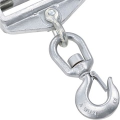 Single Fork Forklift Hook Attachment Swivel Hook 4000 Lb. Cap.