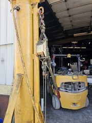 2 Ton Contrx GCT2-8 Adjustable Height Gantry Crane 8′ Span & Coffing Hoist