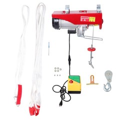 1600W Mini Electric Hoist 2200lbs Crane Winch with Wireless Remote Control 110V
