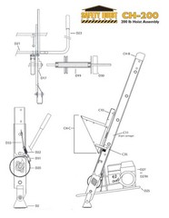 Safety Hoist CH200 200lb. 26.5 Foot Ladder Hoist (Honda Engine)