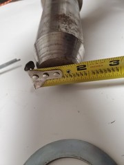 Crane Jib Pin 5lb 6″ x2″ x2″ w 4x 3″ Cotter Pin 4x 3″ Washer ? LOAD & A-2-B Co ?