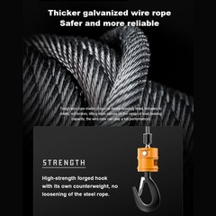 Portable Mini Hoist Home Use Lifting Machine Micro Electric Chain Hoist