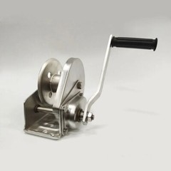 1200/1800/2600 lbs Stainless Steel Manual Winches Bi-Directional Self-Locking
