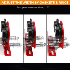 1 Ton 2204 LBS Electric Trolley for Power Hoist, Fit 2.68-4.33 in I-Beam, for PA