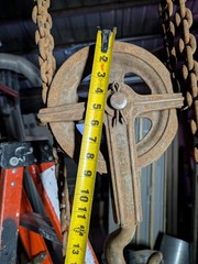 Vintage Blue Boy 1.5 Ton Direct Differential Chain Hoist Chisholm Moore Local Pk