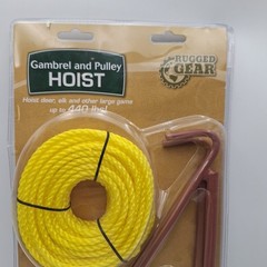 Rugged Gear 440 lb Gambrel and Pulley Hoist New 99758