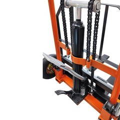Manual 400lbs Push Pull Forklift Warehouse Material Lift Tool Winch Stacker