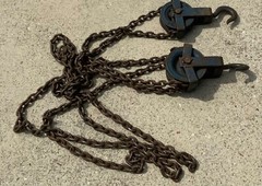 Harrington Differential Chain Hoist Vintage Cast Iron Pulley 10-A 1/4 Ton USA