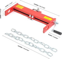 4000 LBS Load Leveler Shop Crane Cherry Picker with 2 Chains, Steel Chain Hoi…