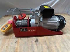 Vevor PA1000 Small Electric Hoist (red)– WITH yellow Towing/lifting strap