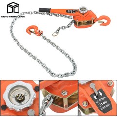 Wrench Block Steel Hoist Manual Lever Chain Hoist 6600lb Capacity 10ft G80 Chain
