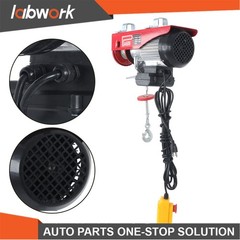 Labwork Electric Hoist 1320lbs Crane Winch with 14FT Wired Remote Control 110V