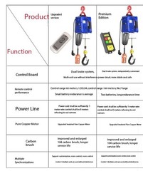 Electric Hoist 220V Small Crane for Domestic Use Compact Lifting Machine