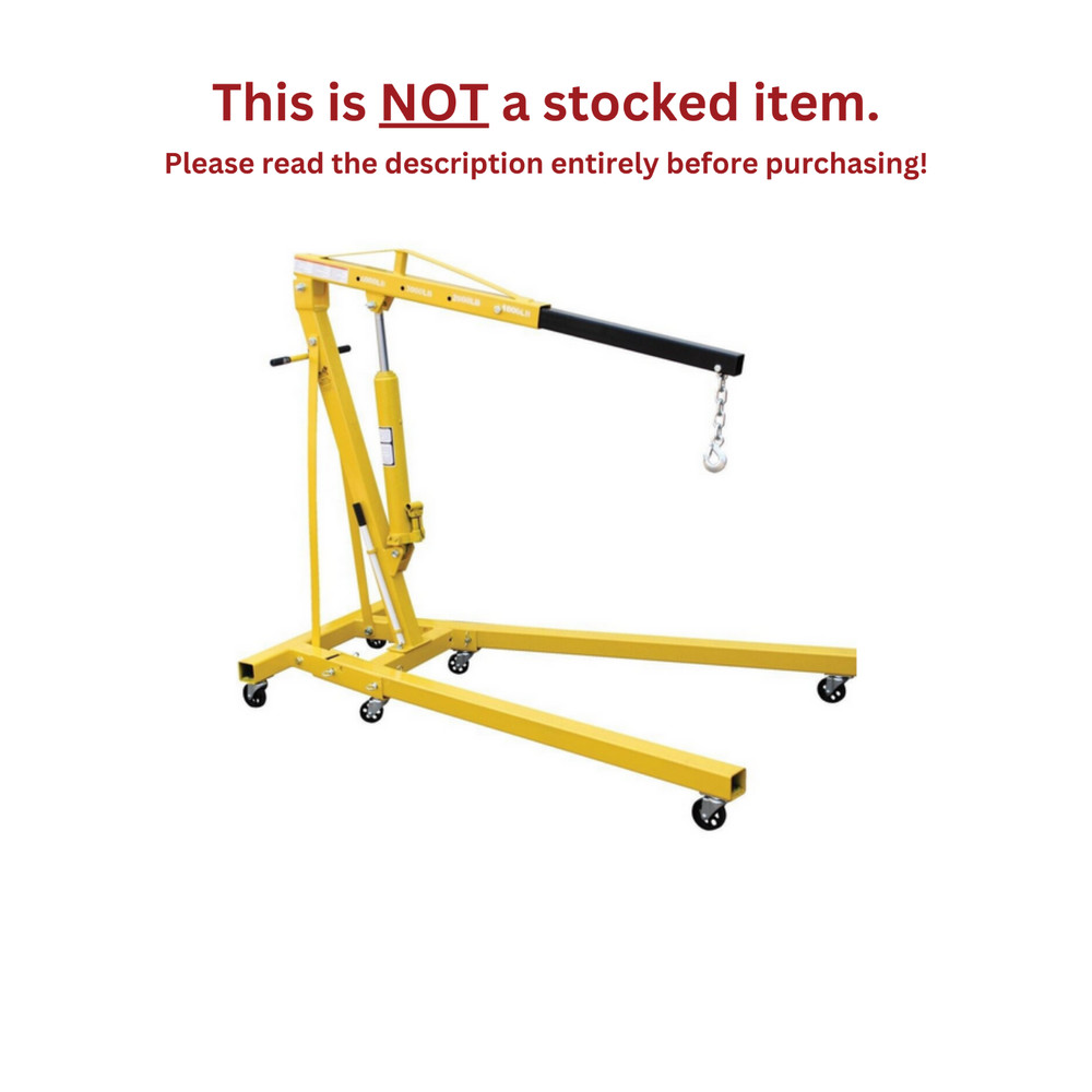 VESTIL FOLDABLE ENGINE HOIST/CHERRY PICKER – 1,000-4,000 LB CAPACITY – EHN-40-C