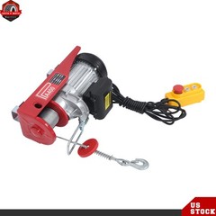 880lbs Electric Hoist Crane Winch with Wired Remote Control 850W 110V