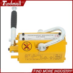 Findmall 880lbs/400kg Lifting Capacity Magnetic Lifter 2.5 Safety Factor Yellow
