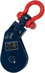 8 Ton Snatch Block W/Shackle Crane 3/4 Wire Rope Sheave Tow Axle Lift Truck