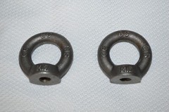 EYE BOLTS ~ LIFTING EYE BOLTS ~ M12 ~ (2) TOTAL ~ NEW