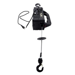 2-in-1 Portable Electric Hoist 1100lbs Power Winch Wired Remote Control 1500W