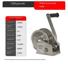 Manual Hand Winch Self Locking Small Home Hoist Crane Towing Winch Puller