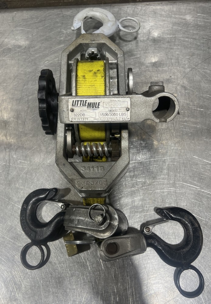 Little Mule 322DB Lineman’s Hoist 1500/3000 Lb.Buyer will have to install handle