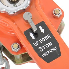 10ft 6600lb Capacity G80 Chain Manual Lever Steel Chain Hoist Wrench Block Hoist