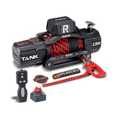 RUGCEL WINCH 13500lb Synthetic Rope Winch 12V Waterproof Electric Winch,2 in …