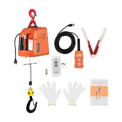 3 in 1 Electric Hoist Winch 1100LBS w/Wireless Remote Control 110V Lift 16ft/min
