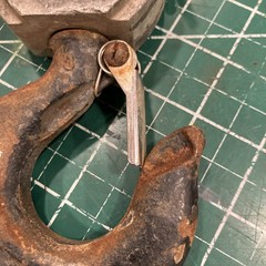 Lineman Little Mule Hook and Latch Bottom Block 1/2″ Assembly w/ Hot Stick Ring