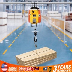 507.06lbs 110V Electric Chain Hoist 100 ft. G80 Chain 1300W Chain Hoist