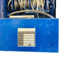 My-Te 510/9D Heavy Duty Winch Hoist 2000LB with Baldor L3507M Motor 3/4 HP