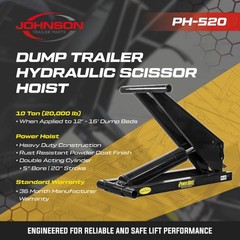 10 Ton Hydraulic Scissor Hoist Kit – Dump Trailer PH520 Power Hoist