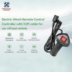 Universal For Car Off Electric Winch Remote Control With 9.2ft Cable HighQuality