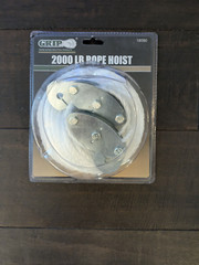 GRIP GRAND RAPIDS INDUSTRIAL 18090 Grip 2000 lb Rope Pulley Hoist