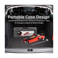 2-Ton (4400 lbs) Hydraulic Low Profile Trolley Garage Service/Floor Jack with…