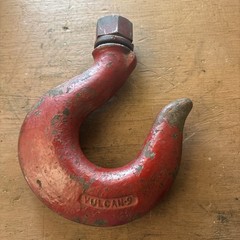 Vintage Vulcan 9 Drop Forged USA Hook with 1″-16 Thread and Nut