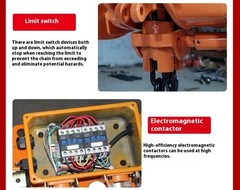 Electric Hoist Winch Trolley Lifting Equipment Crane Electric Chain Hoist