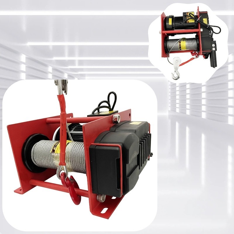 220V 500-1000kg Electric Hoist Winch Winding Machine Lift Industrial Lifting