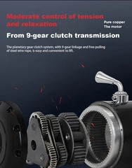 Electric Winch 12V/24V Vehicle-Mounted Crane Self-Rescue Electric Hoist