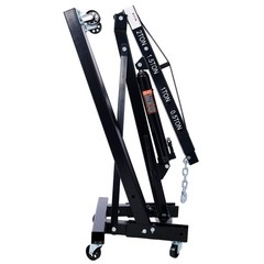 2 Ton Folding Engine Hoist Heavy Duty Steel Crane with 6 Casters