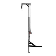 Vehicle-Mounted Truck Deer Hoist 600 lbs Adjustable 74–102 In Black/Silver