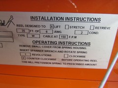 NEW! Gleason S16751-220-09-01 , Lift Cable Reel, 200A/600V, NO ELECTRIC SWITCH!