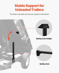 VEVOR 10 Ton Hydraulic Scissor Hoist Kit Fits 12-16′ Dump Trailer Body PF-520