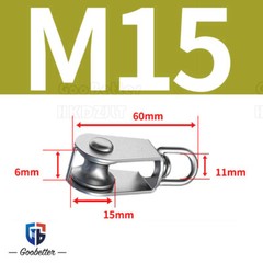 Single / Double Revolving Pulley Swivel Eye Block With Fixed Pin M15 – M100 SUS