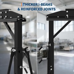 1 Ton Adjustable Gantry Crane Lifting Gantry Adjustable Height 93.3″ to 140.5″